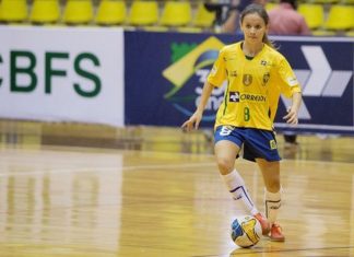 Amandinha, uma leoa na defesa do futsal feminino brasileiro