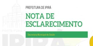 Prefeitura de Ipirá divulga boletim nº7 sobre Covid-19